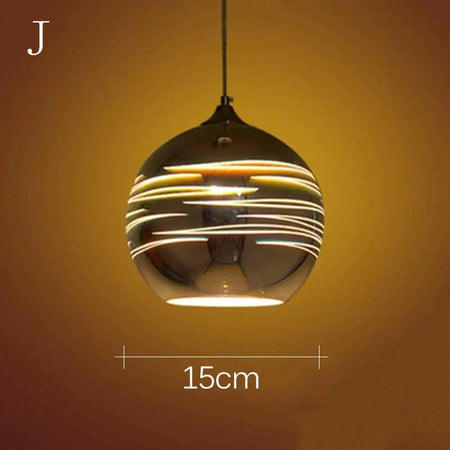 Luminaire Suspension verre 3D coloré – Référence : Ilyas5273-Luminaire Suspendu - Nexa Lights