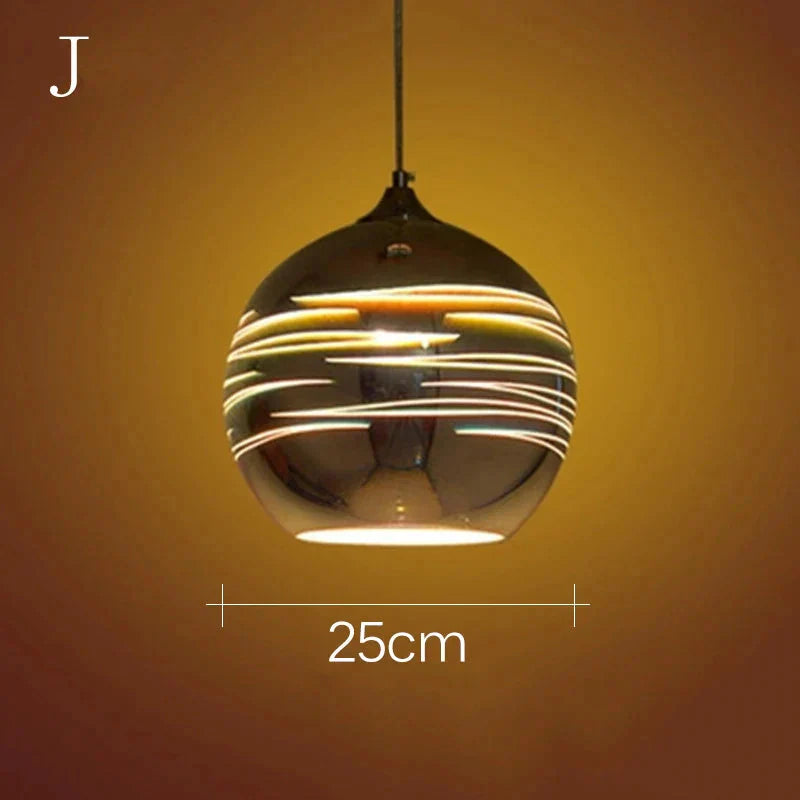 Luminaire Suspension verre 3D coloré – Référence : Ilyas5273-Luminaire Suspendu - Nexa Lights