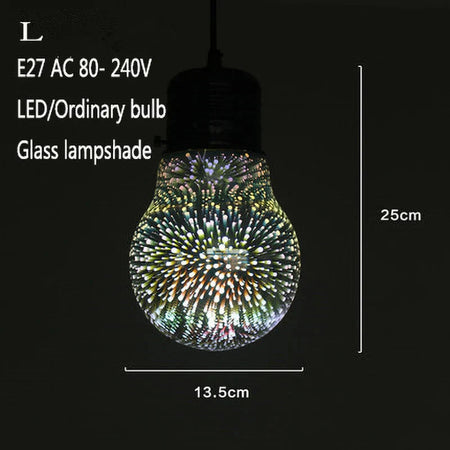 Luminaire Suspension verre 3D coloré – Référence : Ilyas5273-Luminaire Suspendu - Nexa Lights