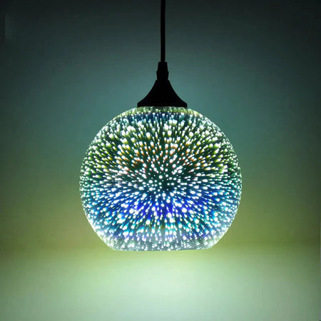 Luminaire Suspension verre 3D coloré – Référence : Ilyas5273-Luminaire Suspendu - Nexa Lights