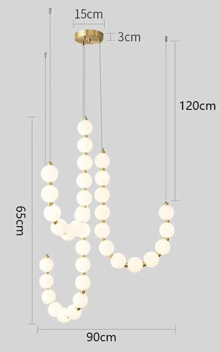 Luminaire Suspension verre blanc élégant – Référence : Zélie4826-Luminaire Suspendu - Nexa Lights