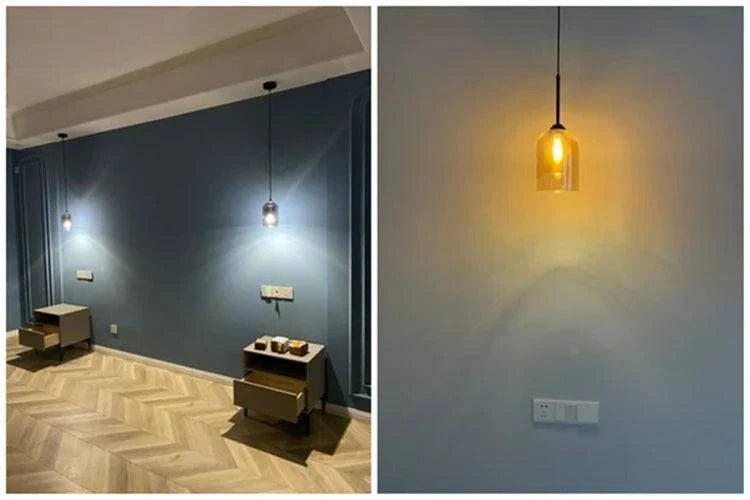 Luminaire Suspension verre double moderne – Référence : Fynia4739- - Nexa Lights