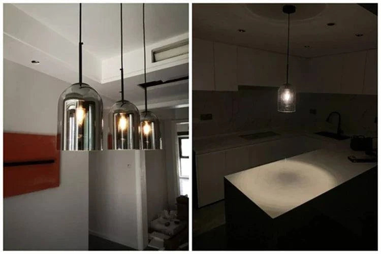 Luminaire Suspension verre double moderne – Référence : Fynia4739- - Nexa Lights