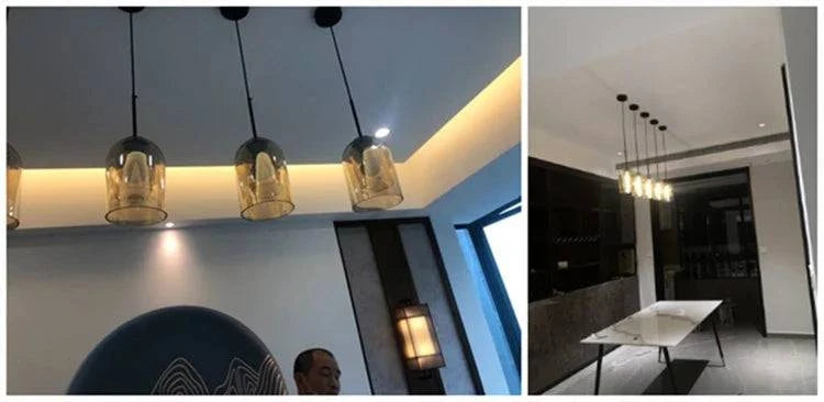Luminaire Suspension verre double moderne – Référence : Fynia4739- - Nexa Lights