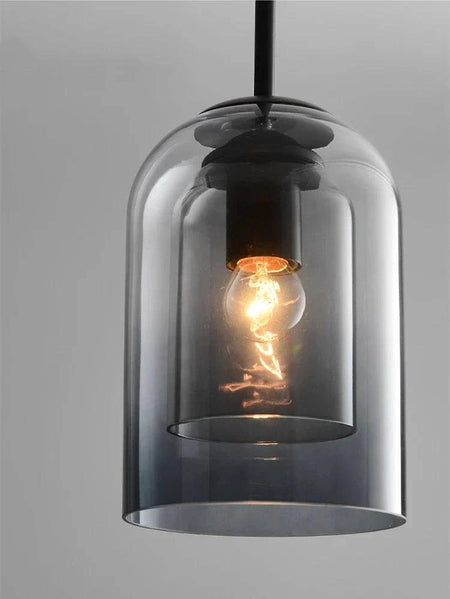 Luminaire Suspension verre double moderne – Référence : Fynia4739- - Nexa Lights