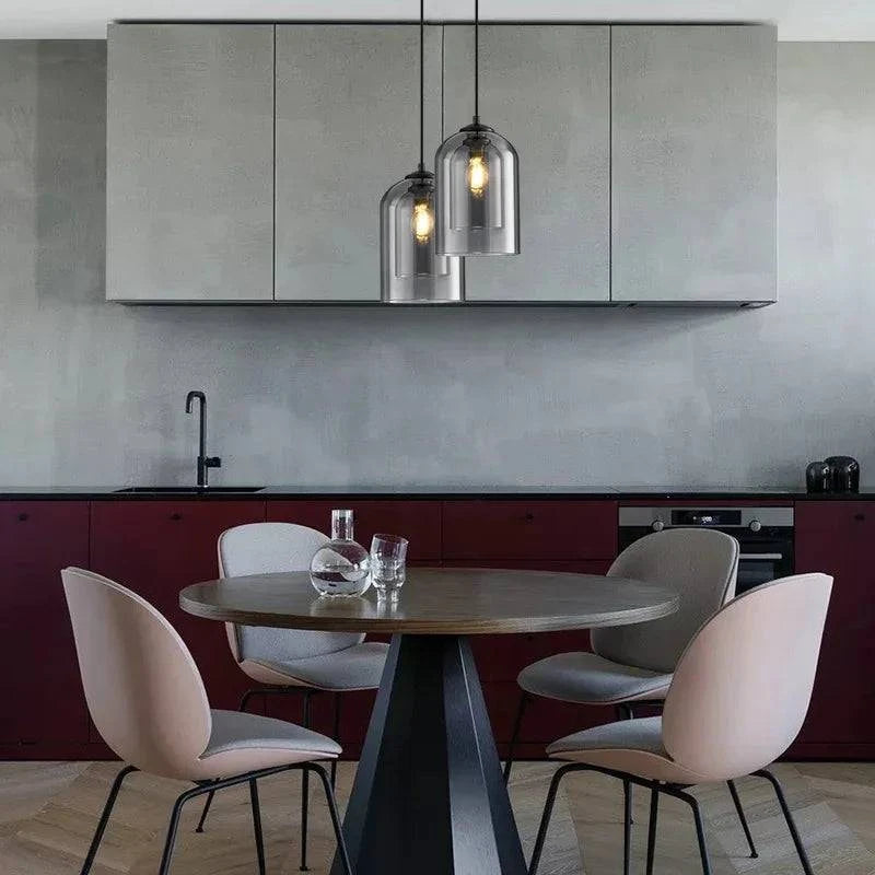 Luminaire Suspension verre double moderne – Référence : Fynia4739- - Nexa Lights