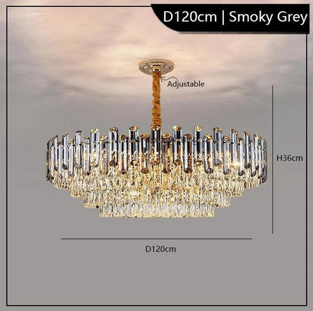 Luminaire Suspension verre fumé ambre – Référence : Loriane4527- - Nexa Lights