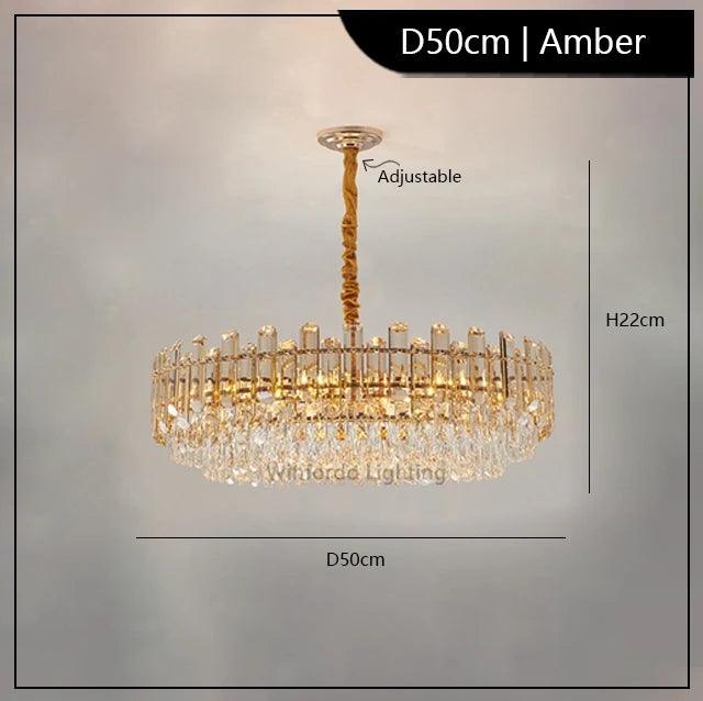 Luminaire Suspension verre fumé ambre – Référence : Loriane4527- - Nexa Lights