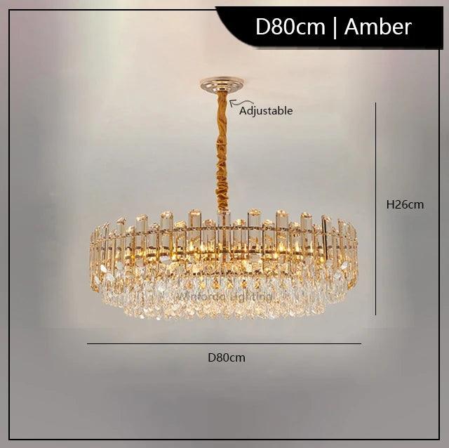 Luminaire Suspension verre fumé ambre – Référence : Loriane4527- - Nexa Lights
