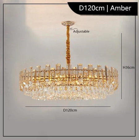 Luminaire Suspension verre fumé ambre – Référence : Loriane4527- - Nexa Lights