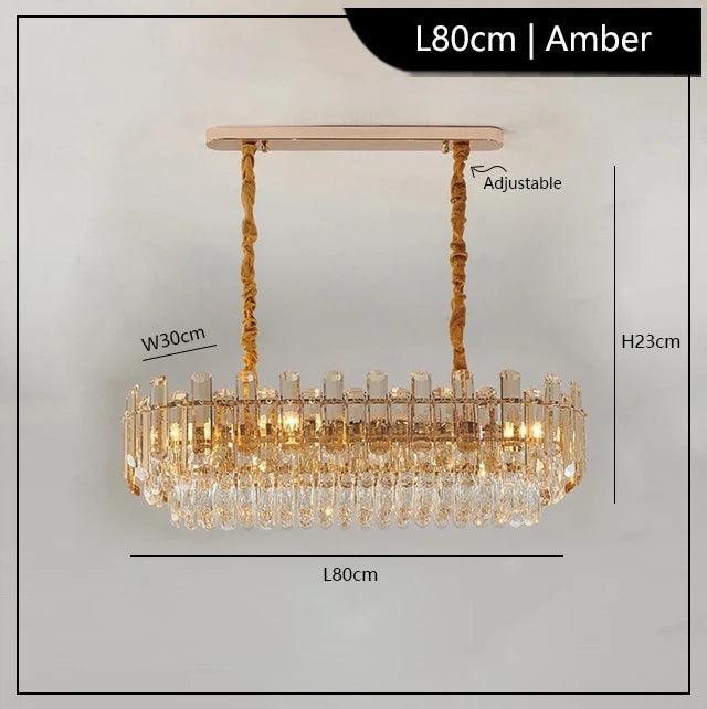 Luminaire Suspension verre fumé ambre – Référence : Loriane4527- - Nexa Lights