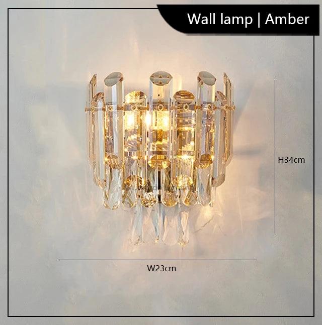 Luminaire Suspension verre fumé ambre – Référence : Loriane4527- - Nexa Lights
