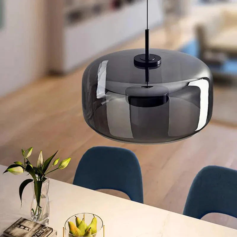 Luminaire Suspension verre fumé contemporain – Référence : Loriane5823-Luminaire Suspendu - Nexa Lights