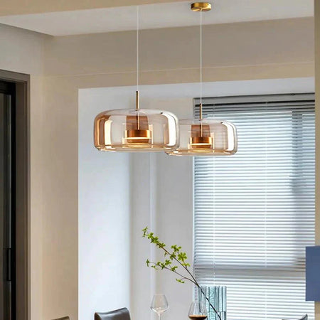 Luminaire Suspension verre fumé contemporain – Référence : Loriane5823-Luminaire Suspendu - Nexa Lights