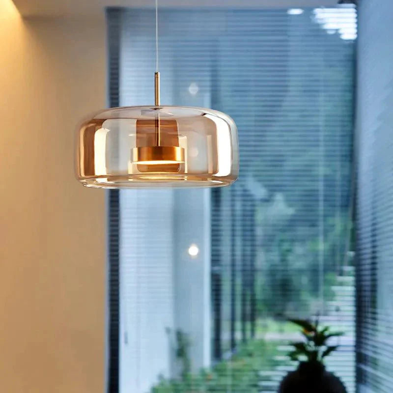 Luminaire Suspension verre fumé contemporain – Référence : Loriane5823-Luminaire Suspendu - Nexa Lights