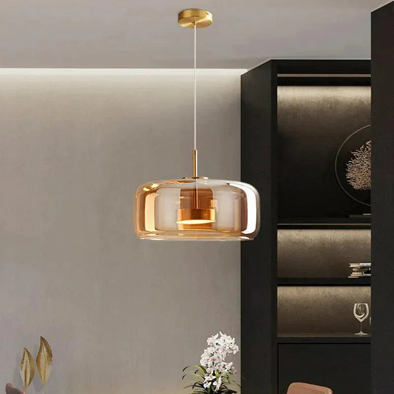 Luminaire Suspension verre fumé contemporain – Référence : Loriane5823-Luminaire Suspendu - Nexa Lights