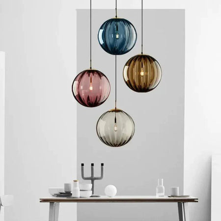 Luminaire Suspension verre fumé élégant – Référence : Alista4825-Luminaire Suspendu - Nexa Lights