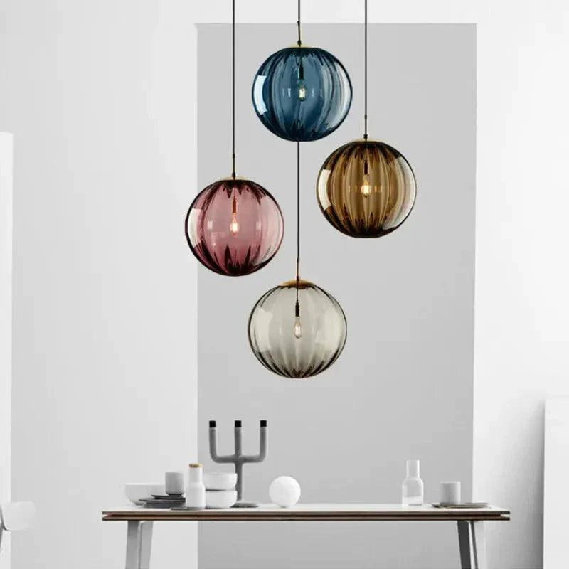 Luminaire Suspension verre fumé élégant – Référence : Alista4825-Luminaire Suspendu - Nexa Lights
