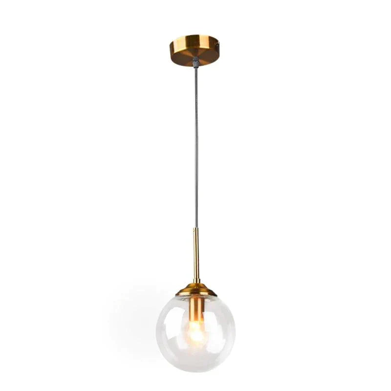 Luminaire Suspension verre fumé et laiton – Référence : Aelion5723-Luminaire Suspendu - Nexa Lights