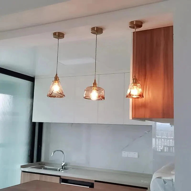 Luminaire Suspension verre marbré avec laiton – Référence : Aris5842-Luminaire Suspendu - Nexa Lights