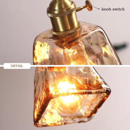 Luminaire Suspension verre marbré avec laiton – Référence : Aris5842-Luminaire Suspendu - Nexa Lights