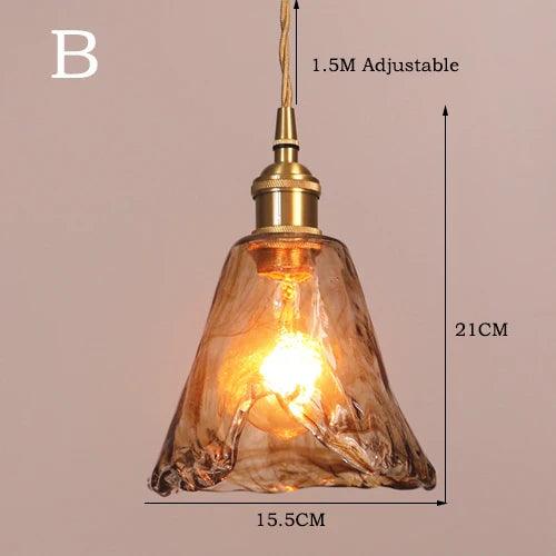 Luminaire Suspension verre marbré avec laiton – Référence : Aris5842-Luminaire Suspendu - Nexa Lights