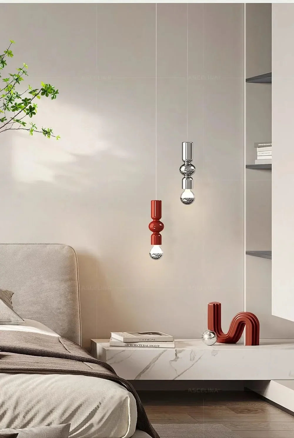 Luminaire Suspension verre soufflé transparent – Référence : Anéa5623- - Nexa Lights