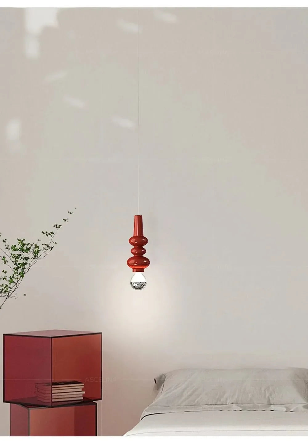 Luminaire Suspension verre soufflé transparent – Référence : Anéa5623- - Nexa Lights