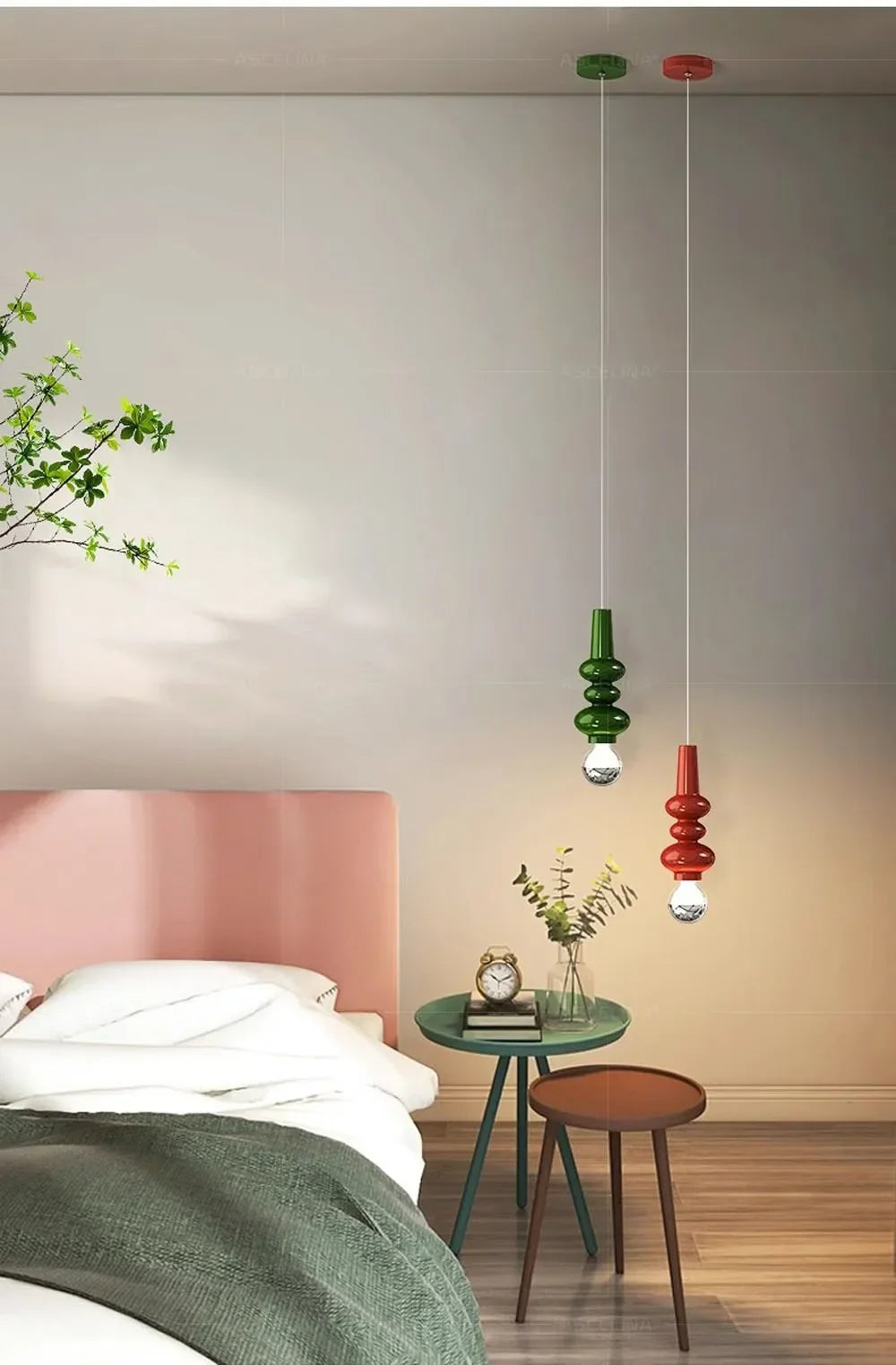 Luminaire Suspension verre soufflé transparent – Référence : Anéa5623- - Nexa Lights