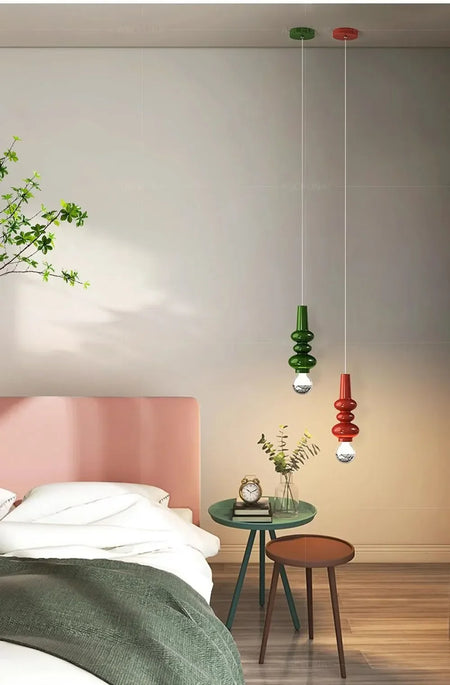 Luminaire Suspension verre soufflé transparent – Référence : Anéa5623- - Nexa Lights