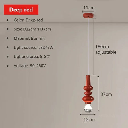 Luminaire Suspension verre soufflé transparent – Référence : Anéa5623- - Nexa Lights