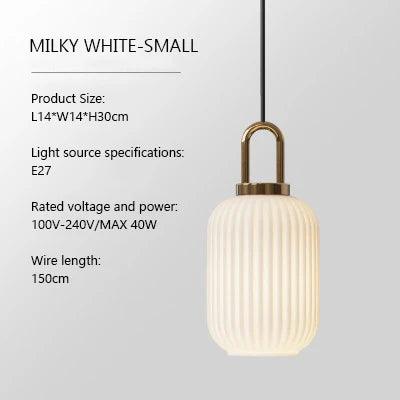Luminaire Suspension verre strié doré – Référence : Maelis4592-Luminaire Suspendu - Nexa Lights