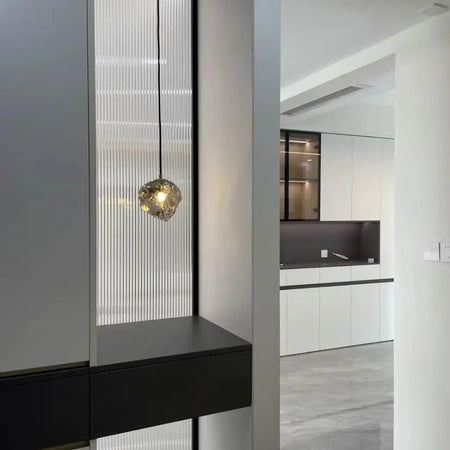 Luminaire Suspension verre texturé contemporain – Référence : Odyssée5723-Luminaire Suspendu - Nexa Lights
