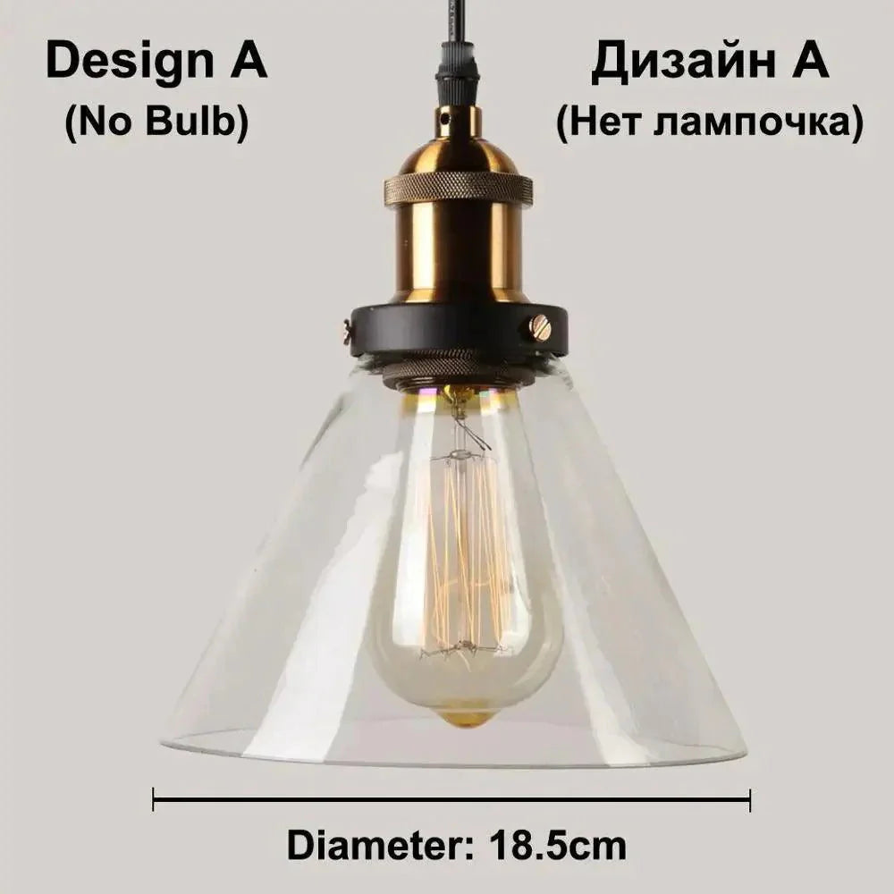 Luminaire Suspension verre transparent – Référence : Marvyn4523-Luminaire Suspendu - Nexa Lights