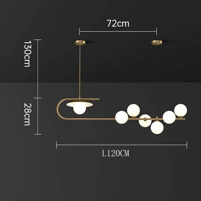 Luminaire Suspension verre transparent – Référence : Mélian8472- - Nexa Lights