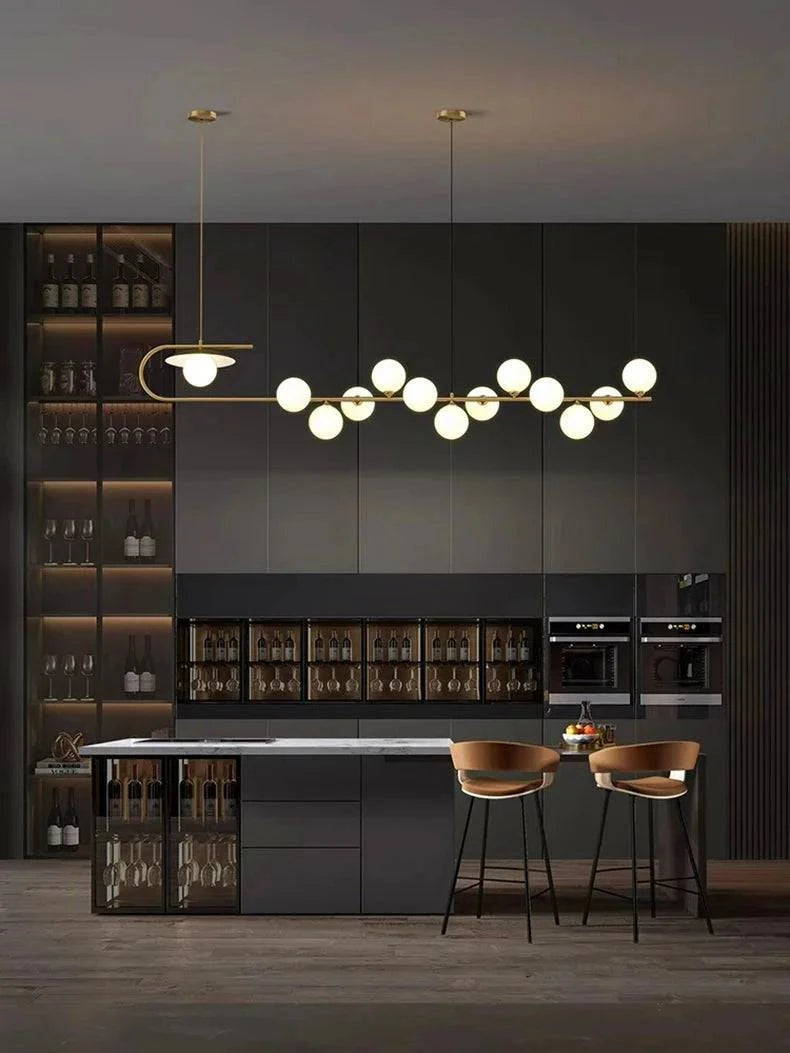 Luminaire Suspension verre transparent – Référence : Mélian8472- - Nexa Lights