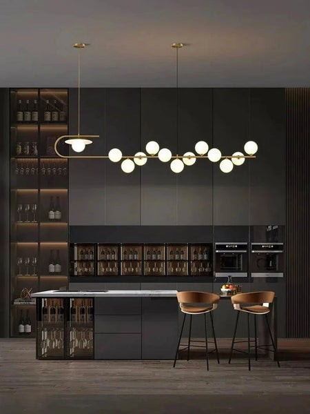 Luminaire Suspension verre transparent – Référence : Mélian8472- - Nexa Lights