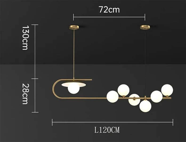 Luminaire Suspension verre transparent – Référence : Mélian8472- - Nexa Lights