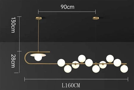 Luminaire Suspension verre transparent – Référence : Mélian8472- - Nexa Lights