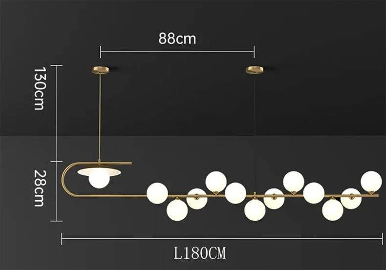 Luminaire Suspension verre transparent – Référence : Mélian8472- - Nexa Lights