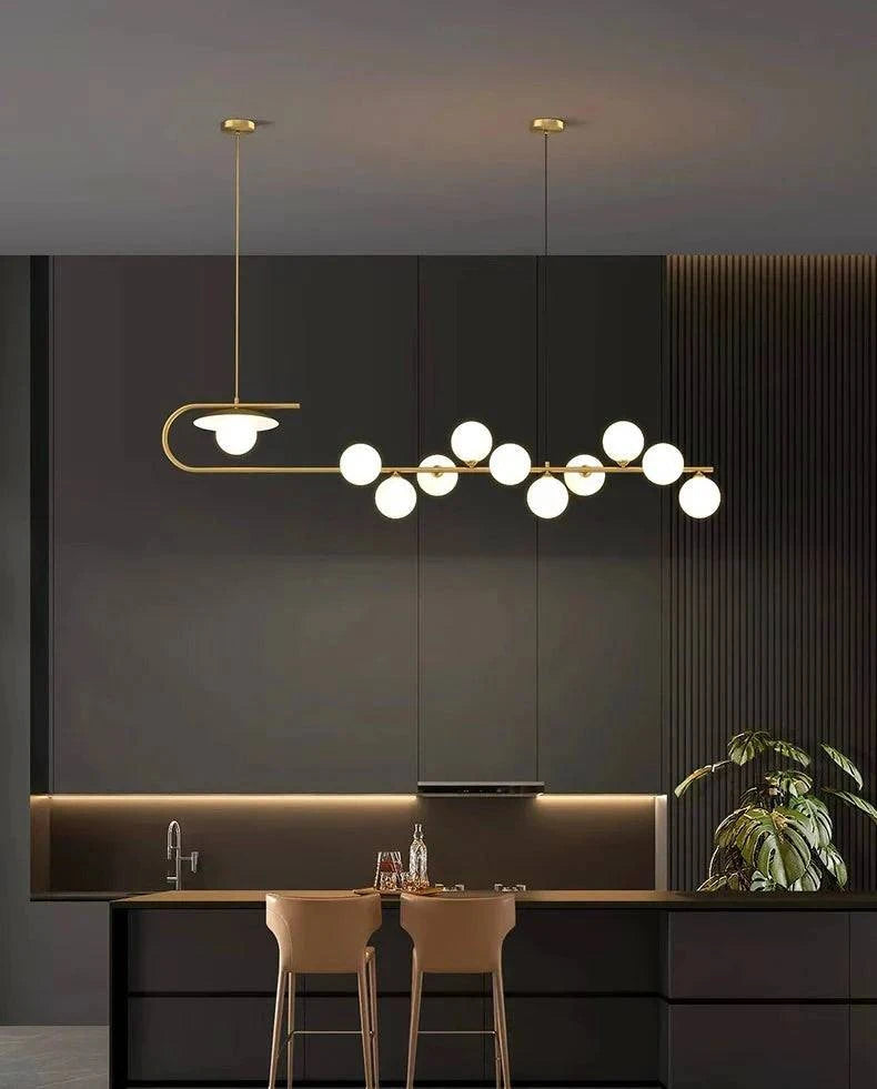 Luminaire Suspension verre transparent – Référence : Mélian8472- - Nexa Lights
