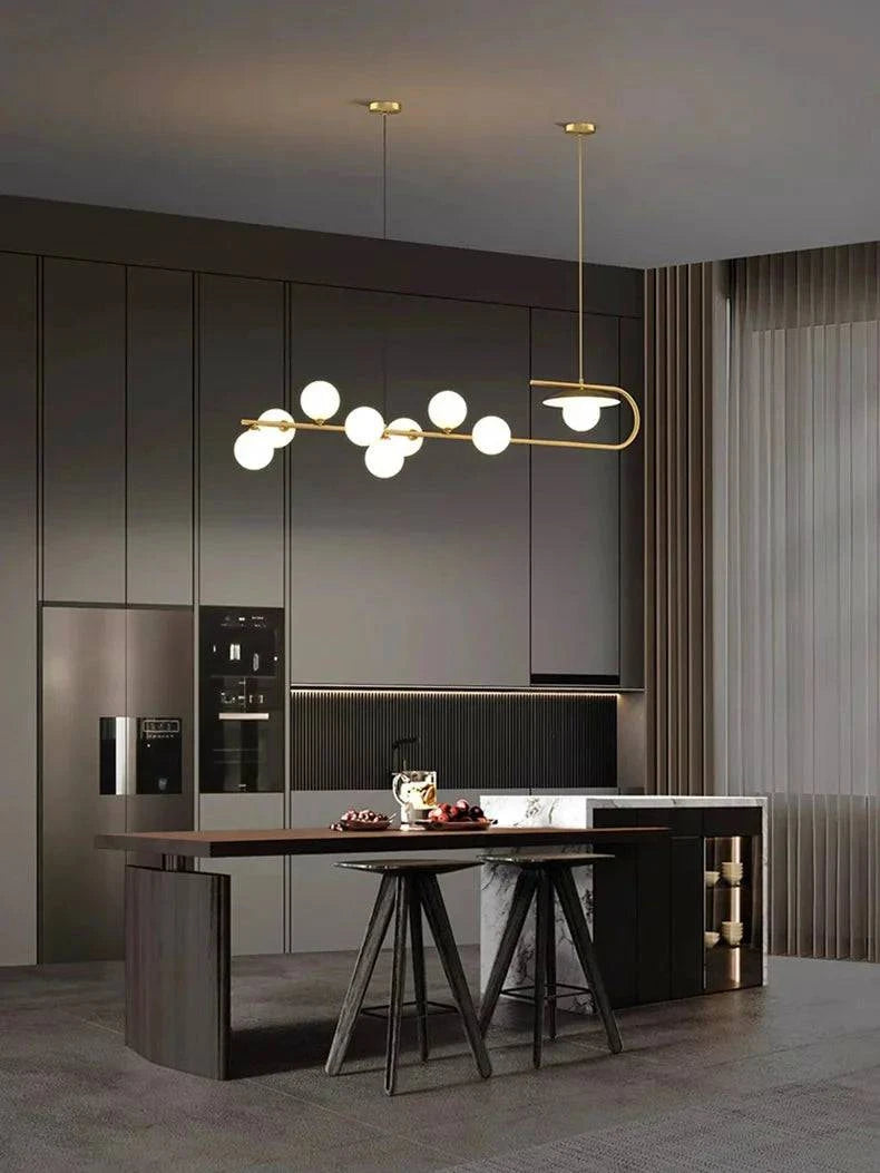 Luminaire Suspension verre transparent – Référence : Mélian8472- - Nexa Lights