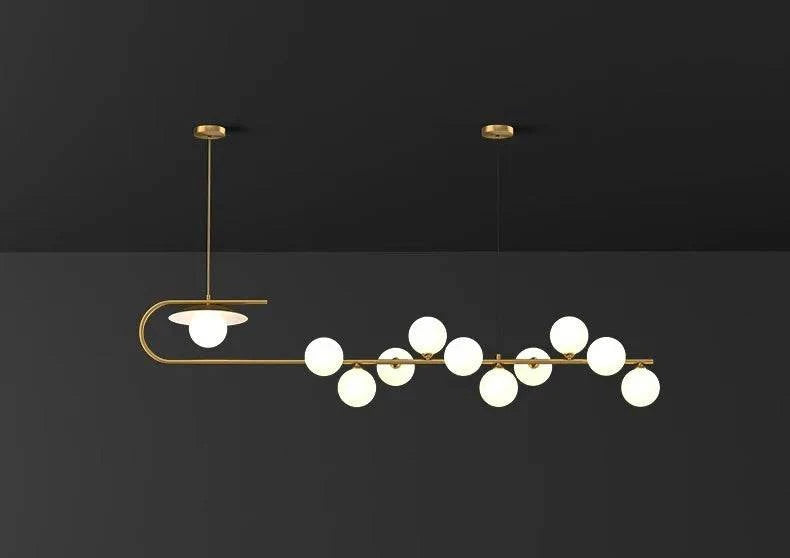 Luminaire Suspension verre transparent – Référence : Mélian8472- - Nexa Lights