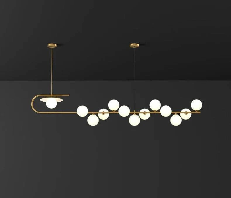 Luminaire Suspension verre transparent – Référence : Mélian8472- - Nexa Lights