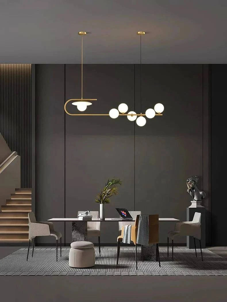 Luminaire Suspension verre transparent – Référence : Mélian8472- - Nexa Lights