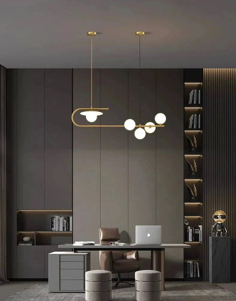 Luminaire Suspension verre transparent – Référence : Mélian8472- - Nexa Lights