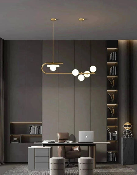 Luminaire Suspension verre transparent – Référence : Mélian8472- - Nexa Lights