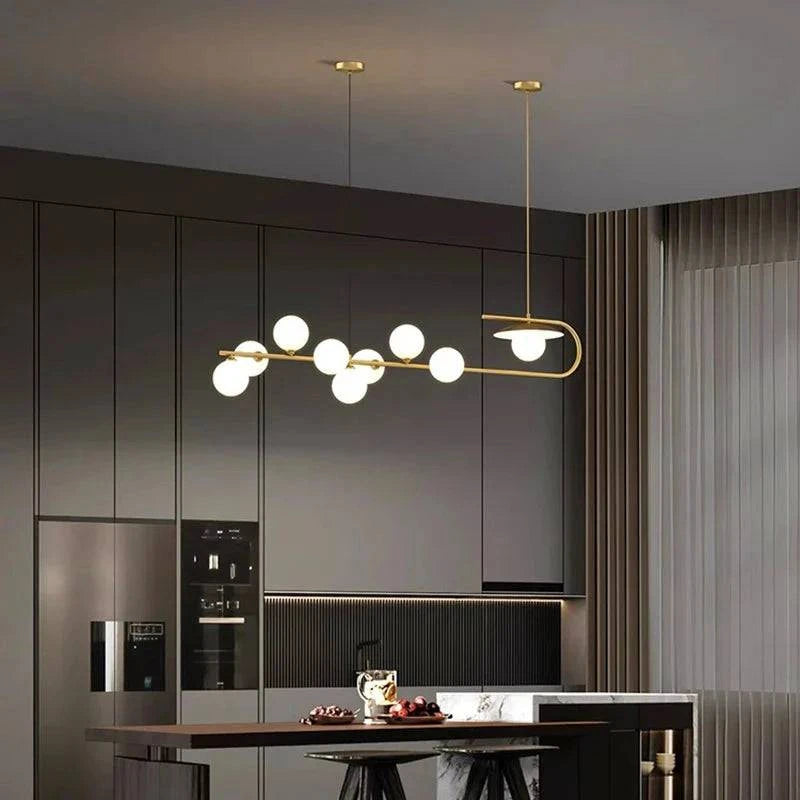 Luminaire Suspension verre transparent – Référence : Mélian8472- - Nexa Lights