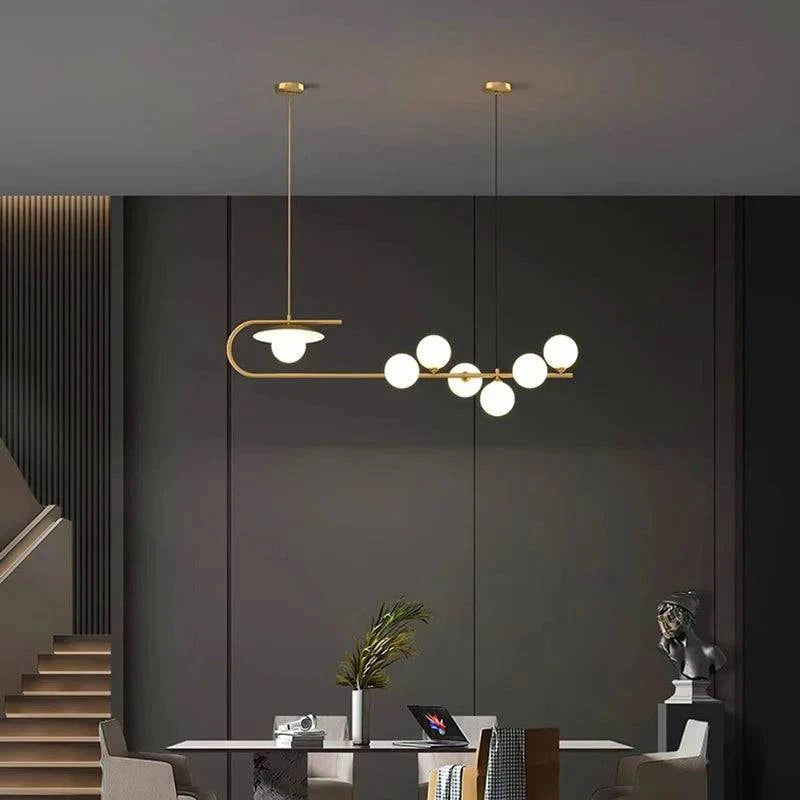 Luminaire Suspension verre transparent – Référence : Mélian8472- - Nexa Lights