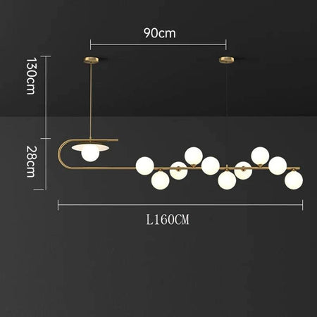 Luminaire Suspension verre transparent – Référence : Mélian8472- - Nexa Lights